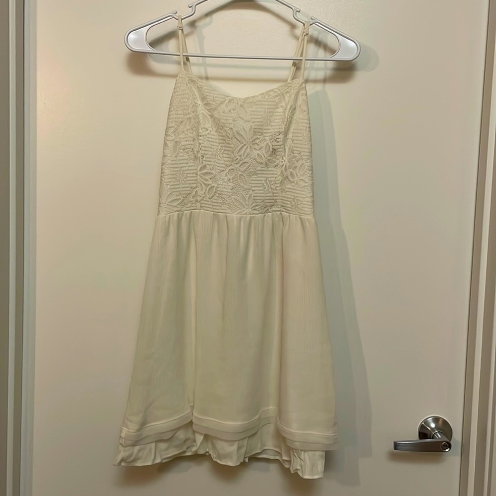 Juniors White Dress